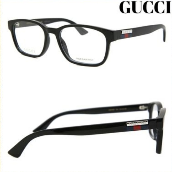NEW GUCCI MEN'S EYEGLASSES GG0749O 004 GUCCI BLACK EYEWEAR